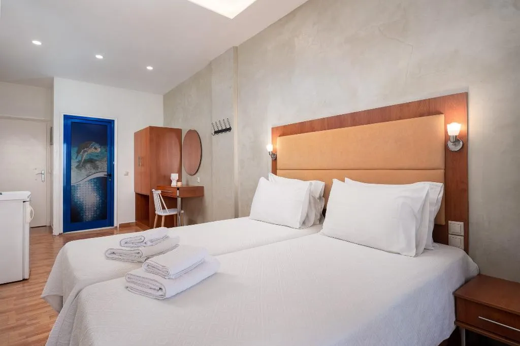 Double or Twin SUPERIOR SEA VIEW Room, Minos Boutique Hotel Agia Galini, Crete