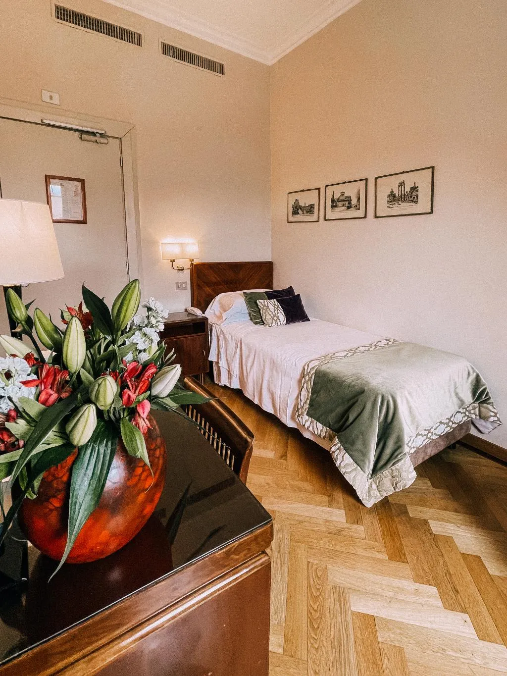 SINGLE CLASSIC Room, Bettoja Hotel Atlantico, Rome