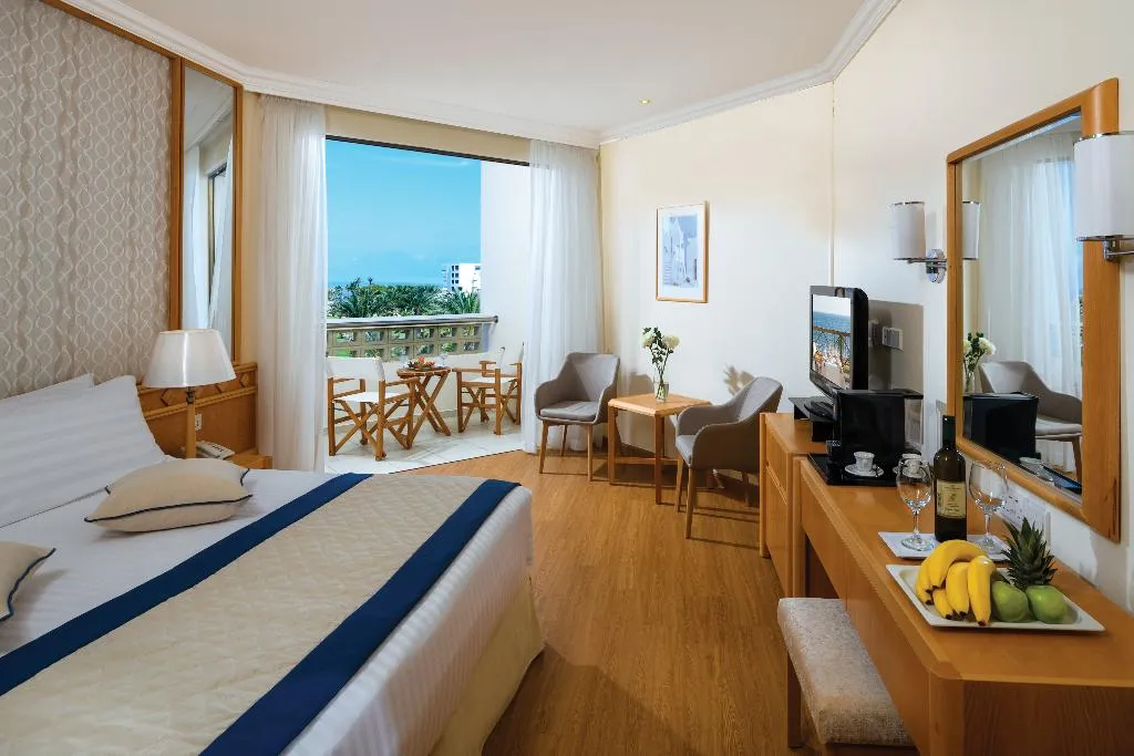 Double or Twin SIDE SEA VIEW Room, Constantinou Bros Athena Beach Hotel, Cyprus