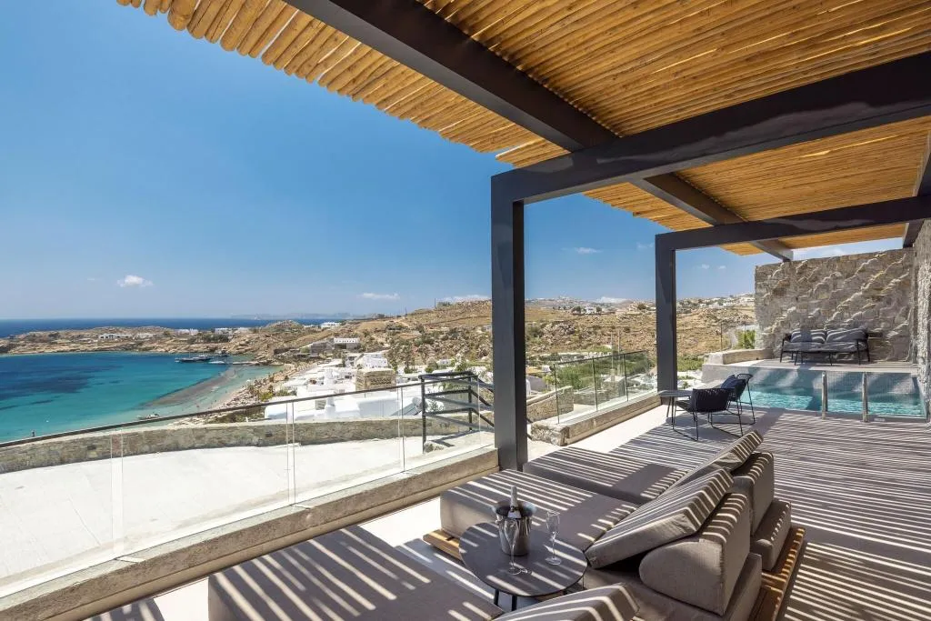 Terrace, Tropicana Hotel, Mykonos