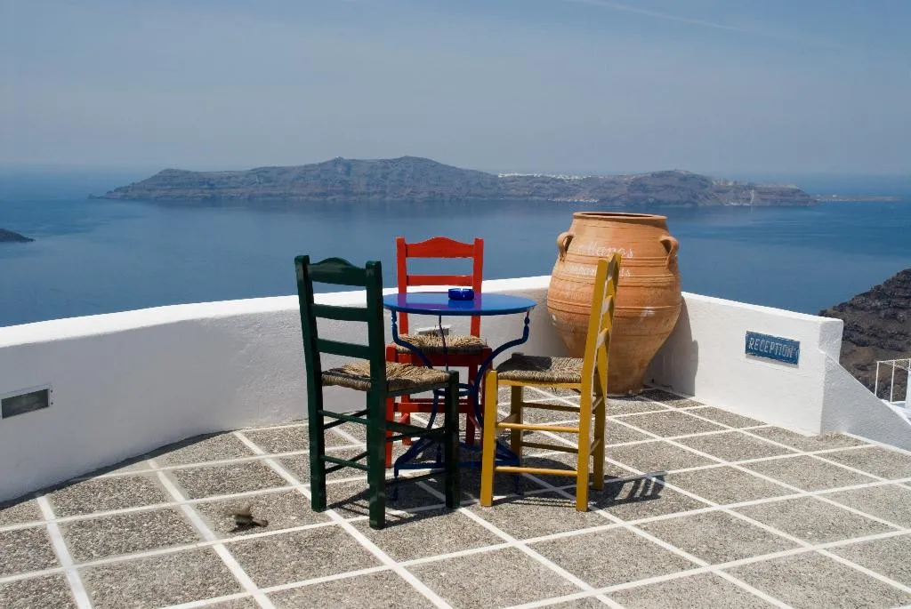 Lobby, Manos Small World, Santorini