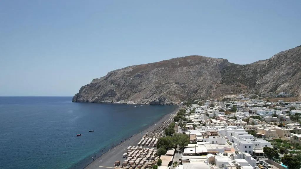 General view, Nostos Beach, Santorini