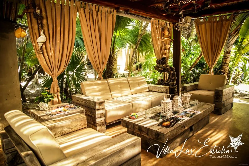 Terrace, Villa Las Estrellas Tulum - located at party zone, Cancun Area