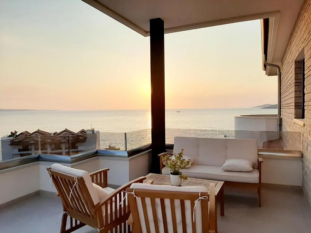 Terrace, Hotel Vola, Southern Albania