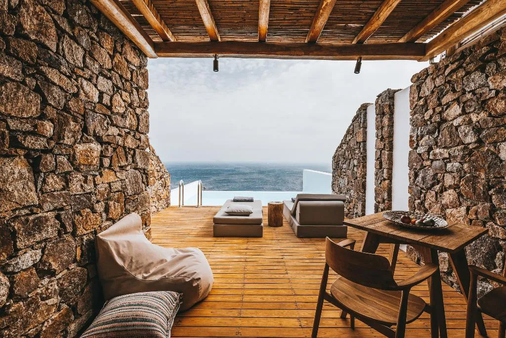 JUNIOR SUITE WITH PRIVATE POOL Room, Alissachni Mykonos, Mykonos