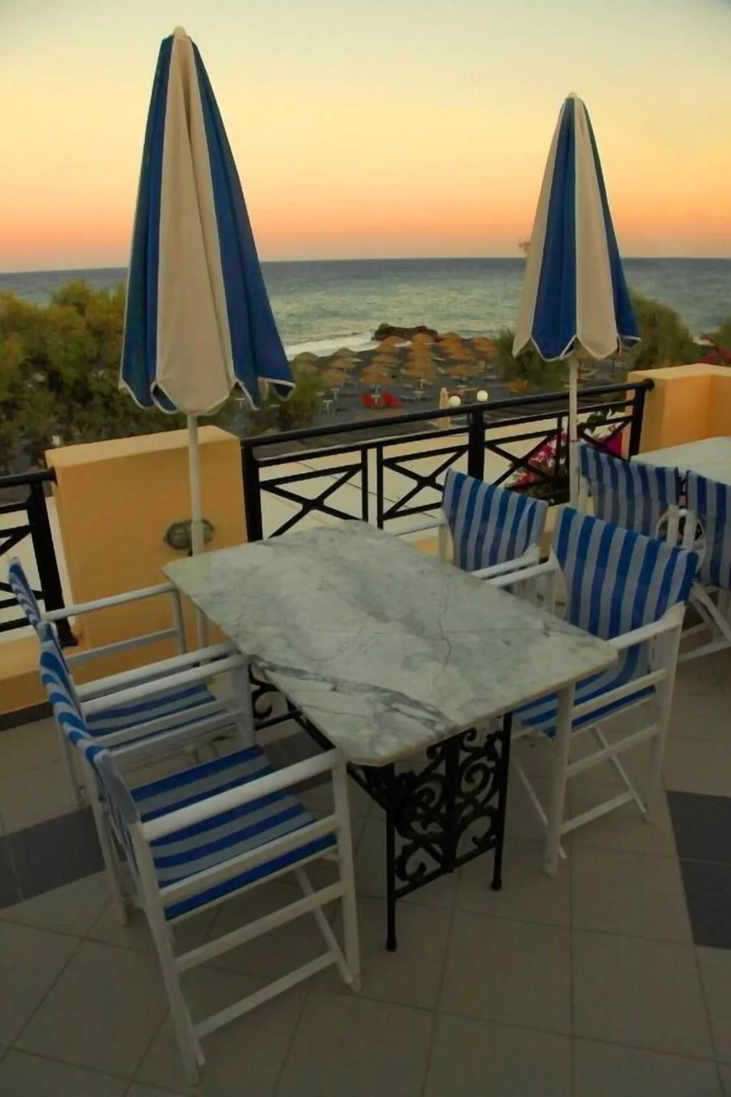 Terrace, Levante Beach, Santorini