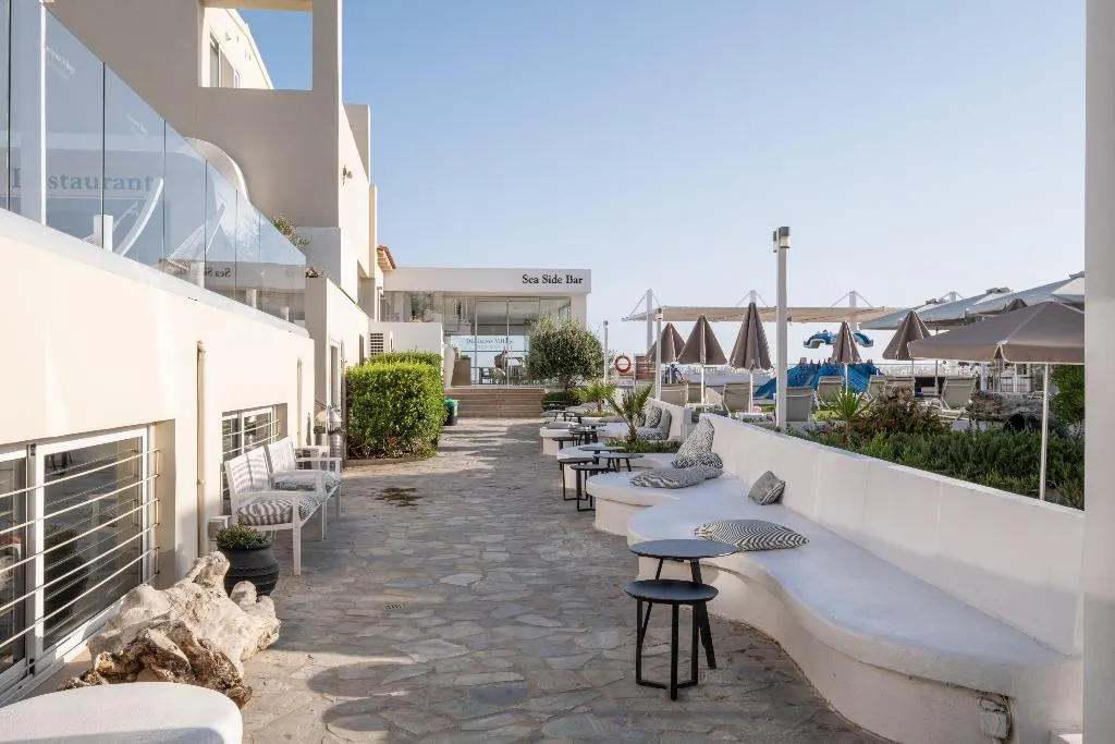 Terrace, Dimitrios Village Beach Resort, Crete