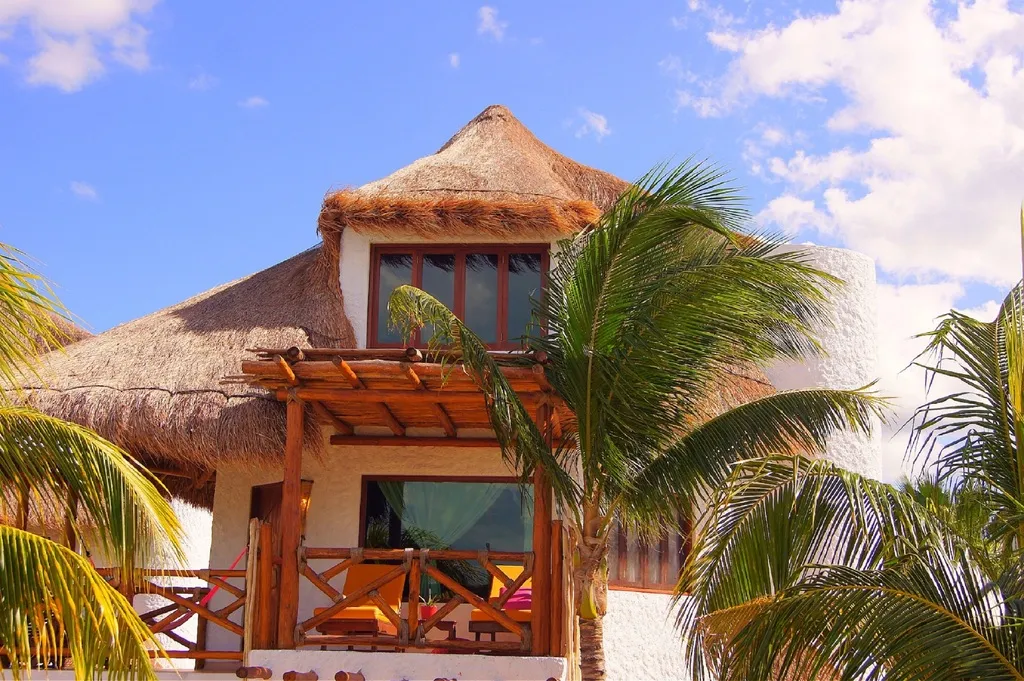 BUNGALOW KING SIZE BED Room, Villas Flamingos, Cancun Area