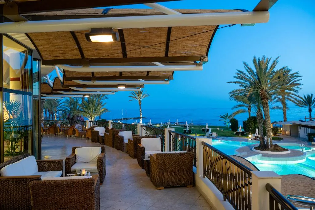 Terrace, Constantinou Bros Athena Beach Hotel, Cyprus