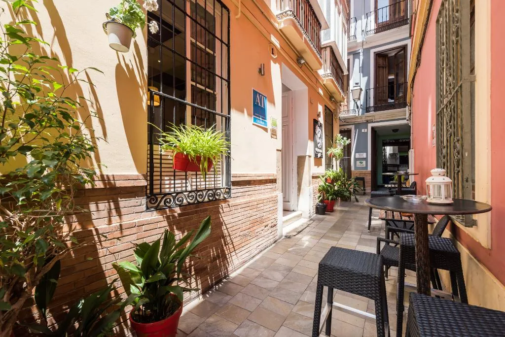 Terrace, Feel Hostel City Center Malaga, Costa Del Sol