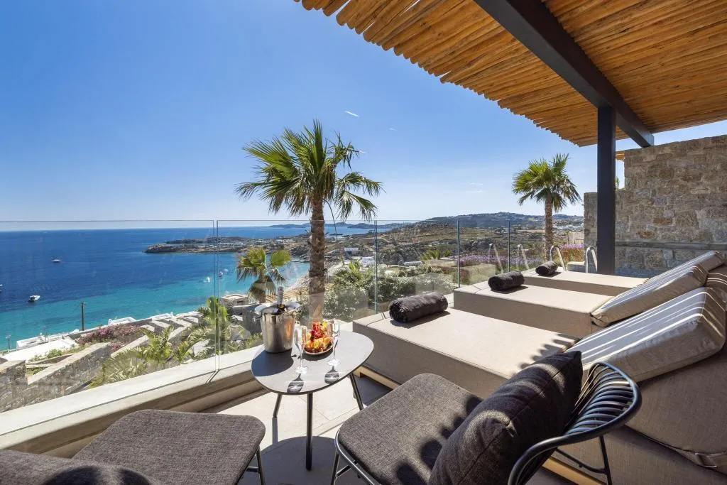 Terrace, Tropicana Hotel, Mykonos