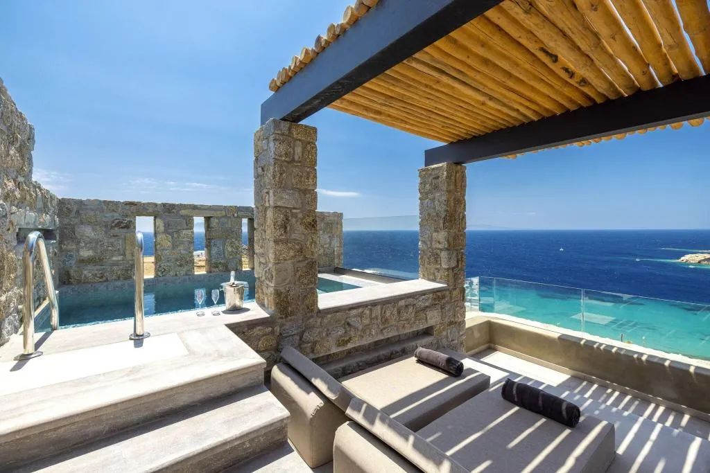Terrace, Tropicana Hotel, Mykonos