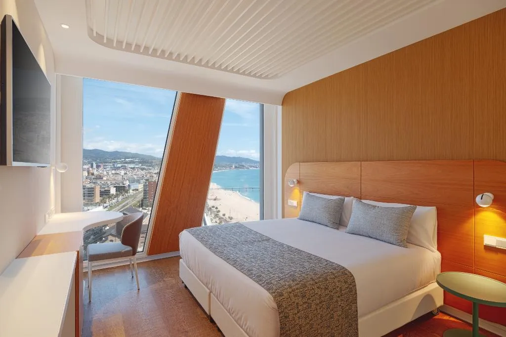 DOUBLE SINGLE USE SEA VIEW Room, Hotel Marina Badalona, Barcelona