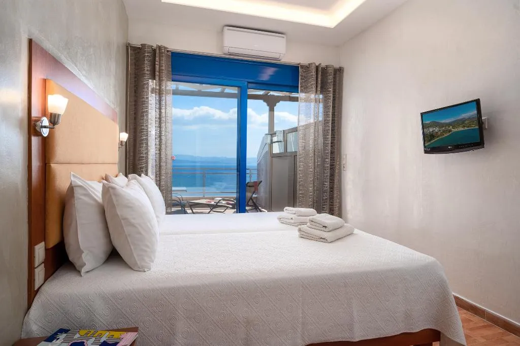 Double or Twin SUPERIOR SEA VIEW Room, Minos Boutique Hotel Agia Galini, Crete