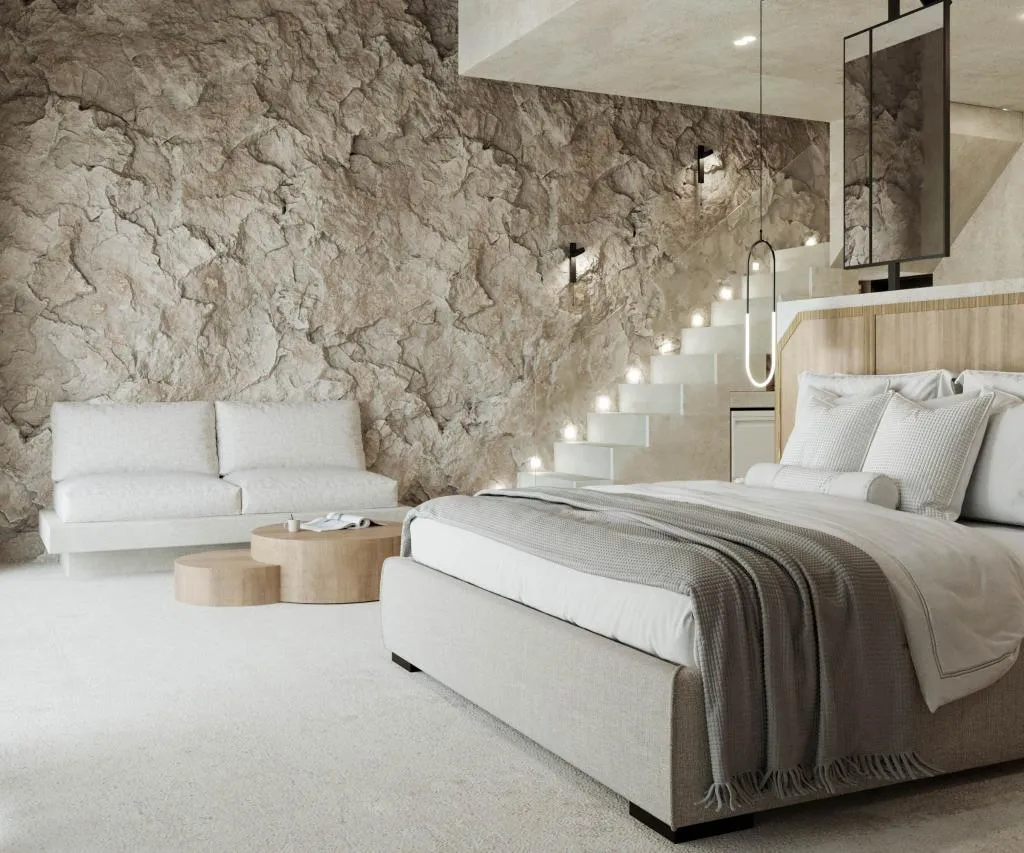 FAMILY ROOM TWO BEDROOMS TWO BATHROOMS Room, Pnoe Luxury Suites, Santorini