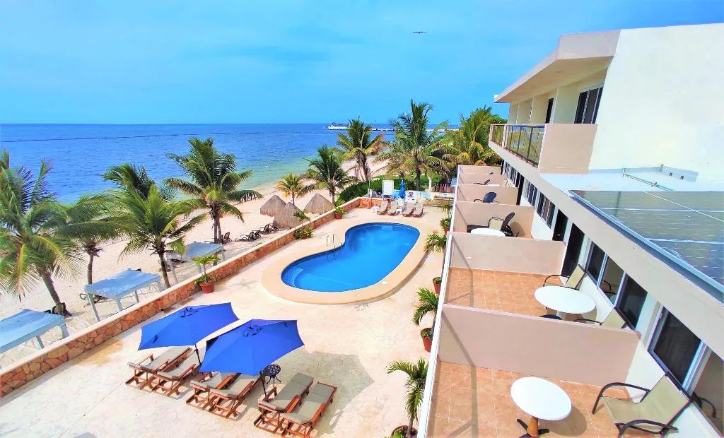 Pool, Hacienda Morelos Beach Front Hotel, Cancun Area