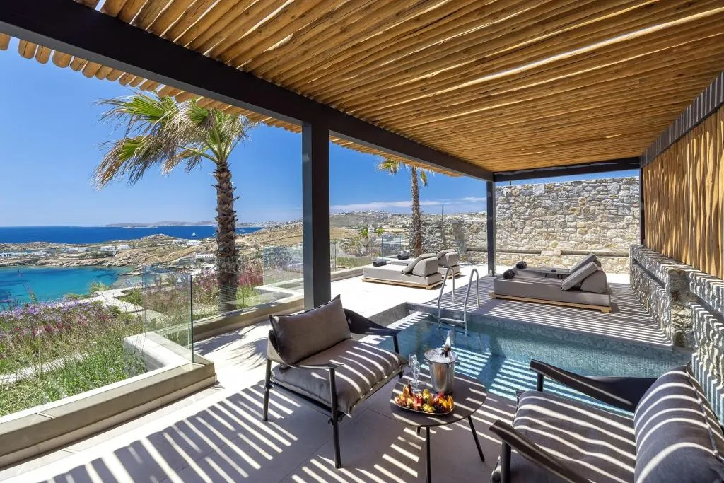 Terrace, Tropicana Hotel, Mykonos