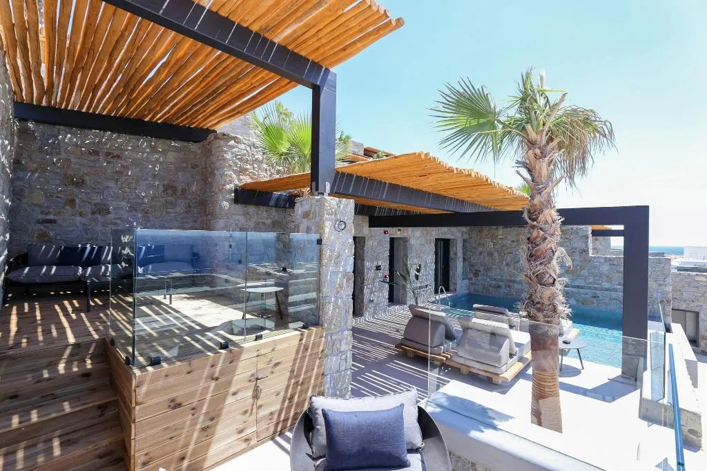 Terrace, Tropicana Hotel, Mykonos