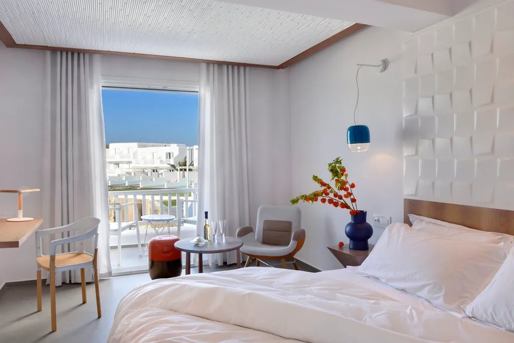 Double or Twin DELUXE SIDE SEA VIEW Room, Myconian Korali Relais & Chateaux, Mykonos