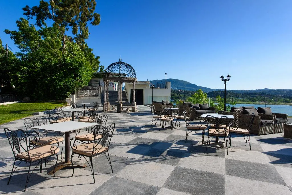 Terrace, The Royal Grand Hotel, Corfu