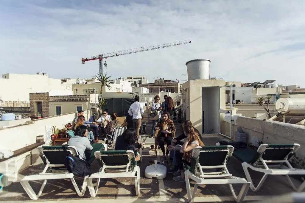 Terrace, Granny's Inn - Hostel, Malta