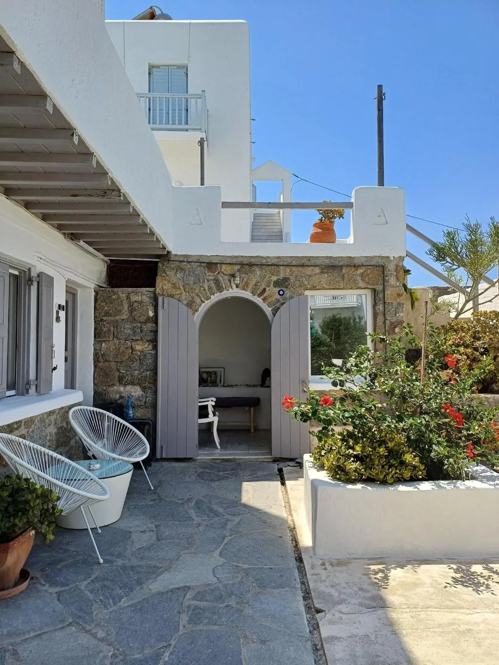 General view, Manos Rooms, Mykonos