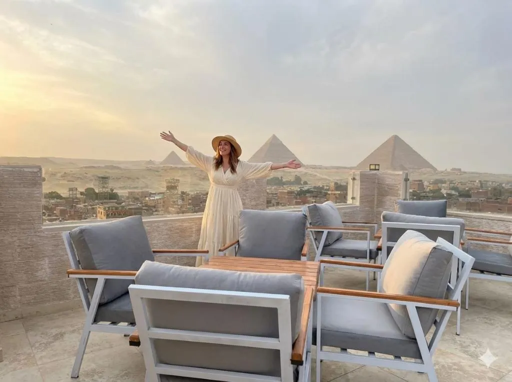 Terrace, The Nomad Pyramids Boutique Hotel, Cairo
