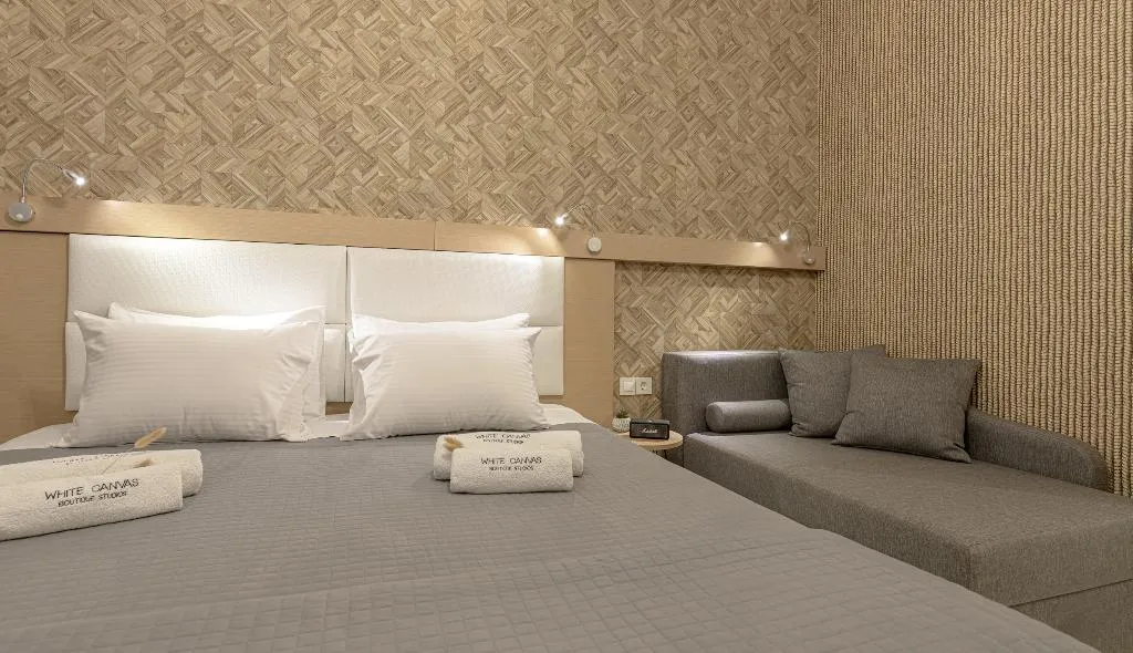 TRIPLE WITH BALCONY Room, White Canvas Boutique Studios, Zante