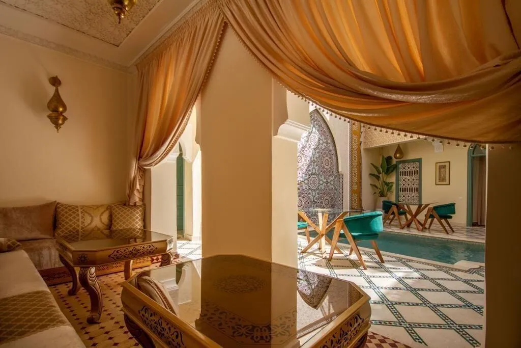 Lobby, Riad Jalina, Marrakech