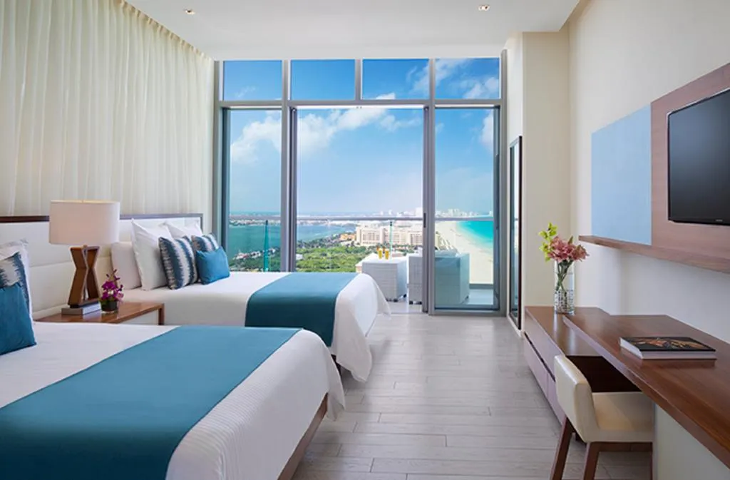 TWIN DELUXE PARTIAL OCEAN VIEW Room, Secrets The Vine Cancun, Cancun Area