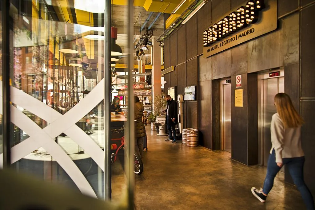 Lobby, Bastardo Hostel, Madrid