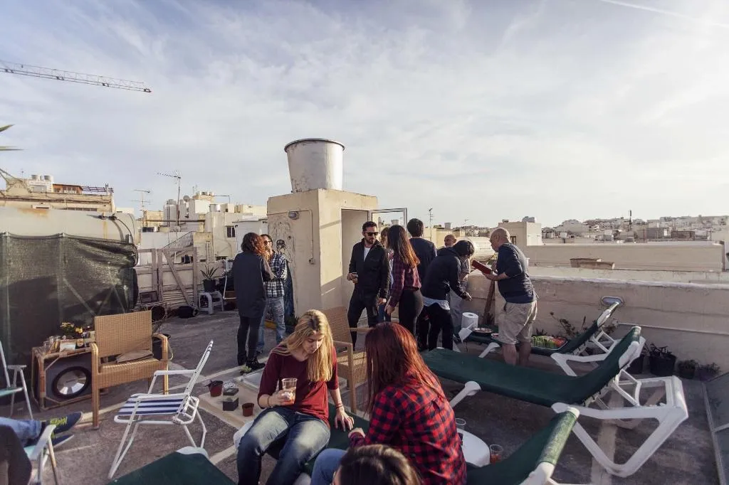 Terrace, Granny's Inn - Hostel, Malta