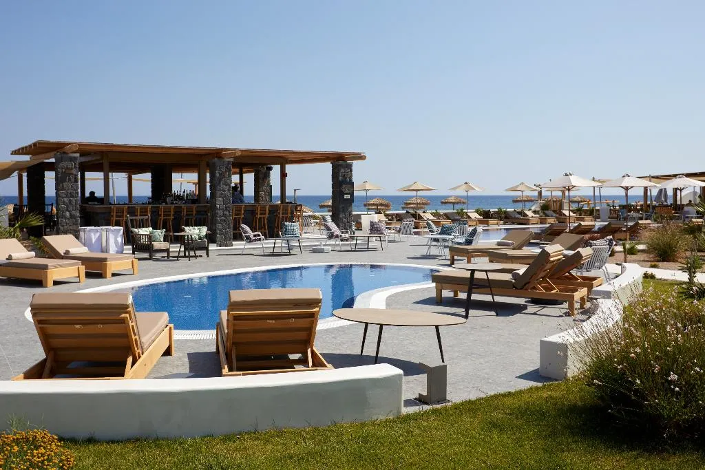 General view, Sea Breeze Santorini Beach Resort, Curio Collectio, Santorini