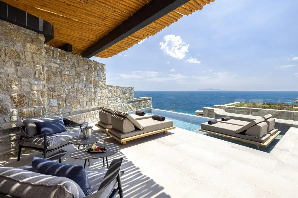 Terrace, Tropicana Hotel, Mykonos