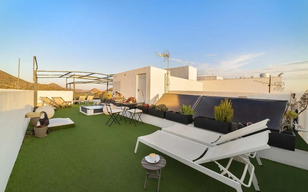 Terrace, Hostal El Olivar, Costa Almeria