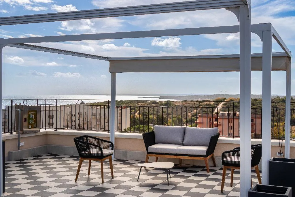 Terrace, Hotel Netum Mare, Catania