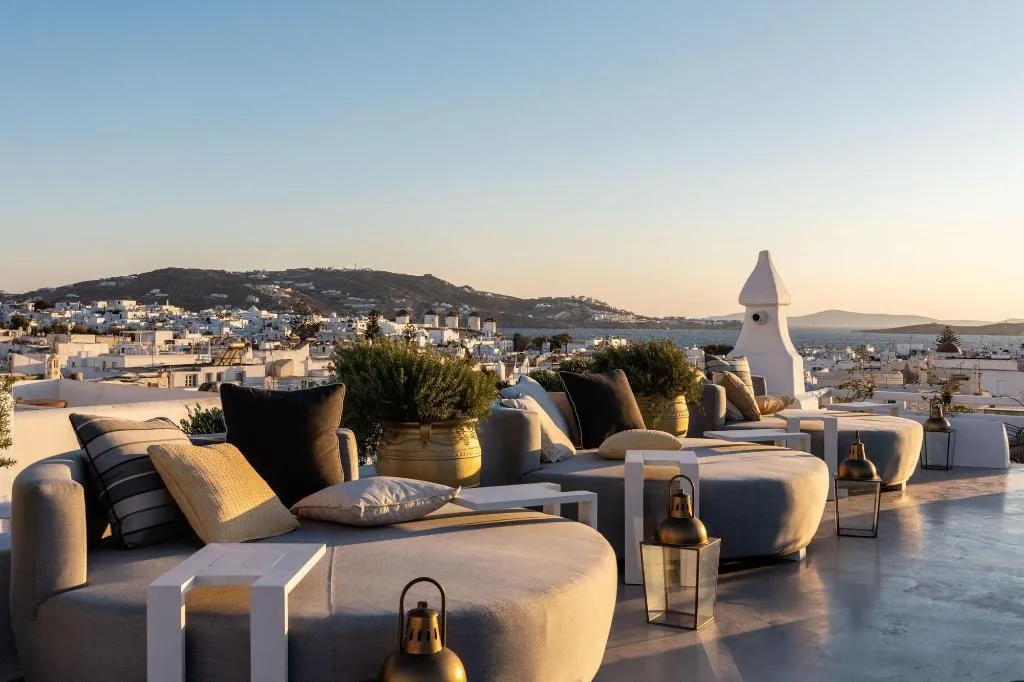 Terrace, The Townhouse Mykonos, Mykonos
