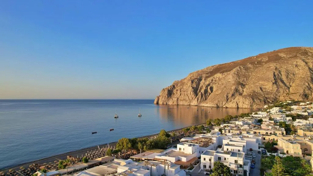 General view, Nostos Beach, Santorini