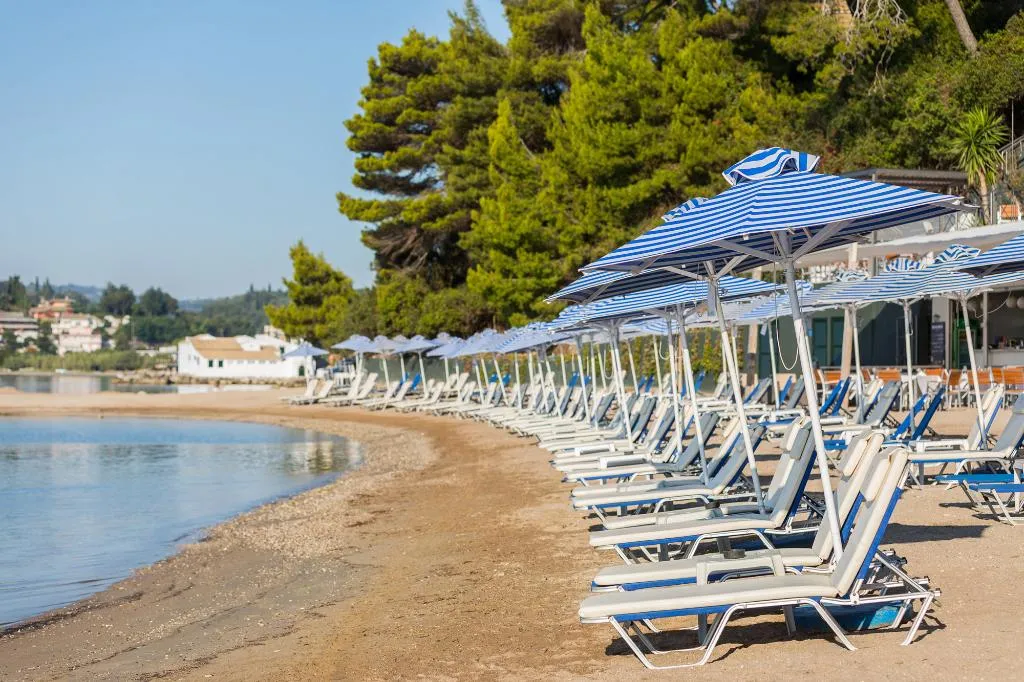 Beach, The Royal Grand Hotel, Corfu