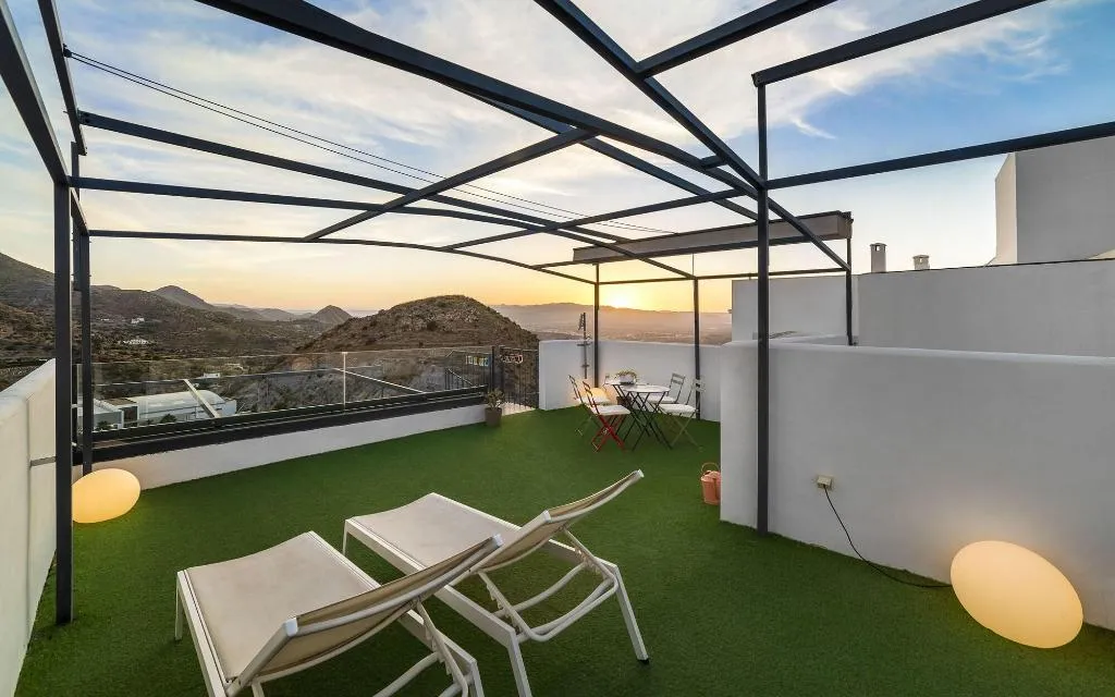 Terrace, Hostal El Olivar, Costa Almeria