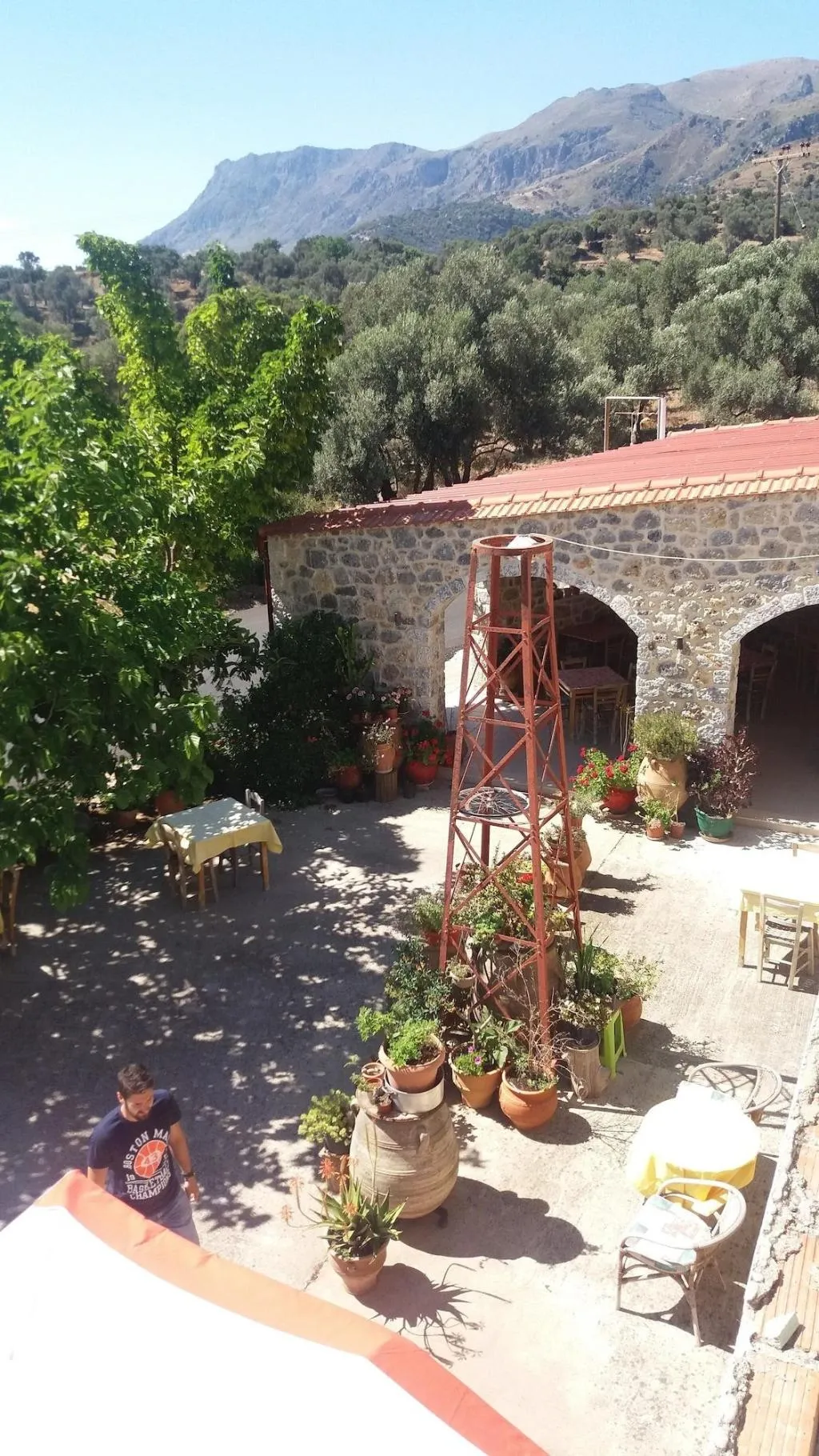 Terrace, Windy Place, Crete