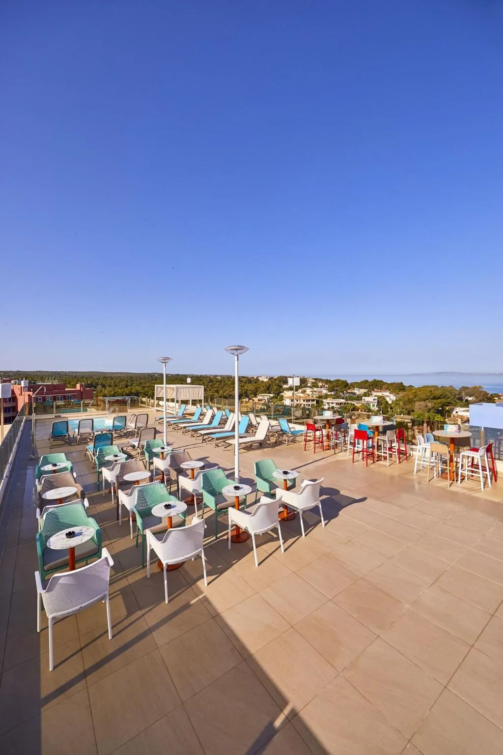 Bar, Mediterranean bay, Majorca