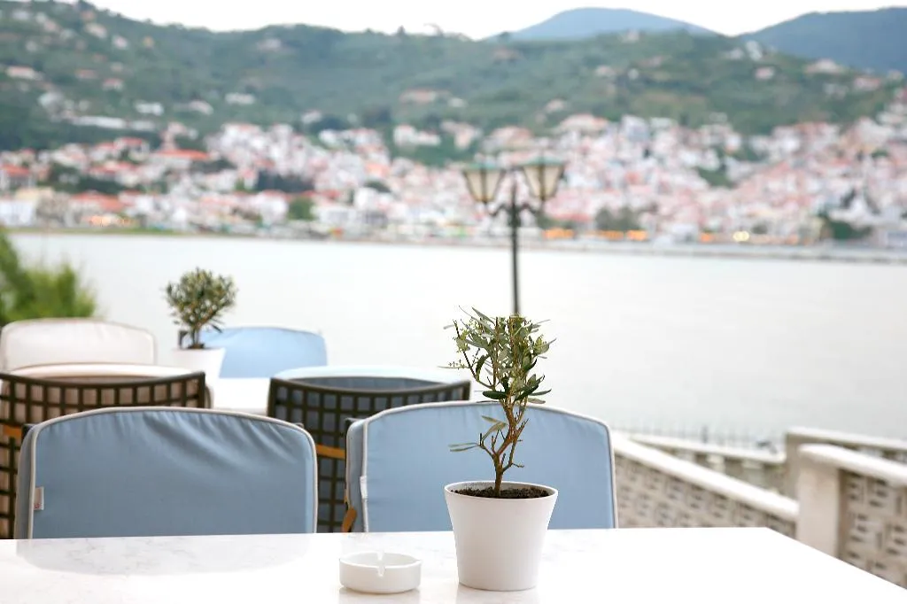 Restaurant, Skopelos Village Hotel, Skiathos