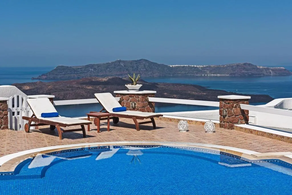 Terrace, Villa Irini Fira Adults Only, Santorini