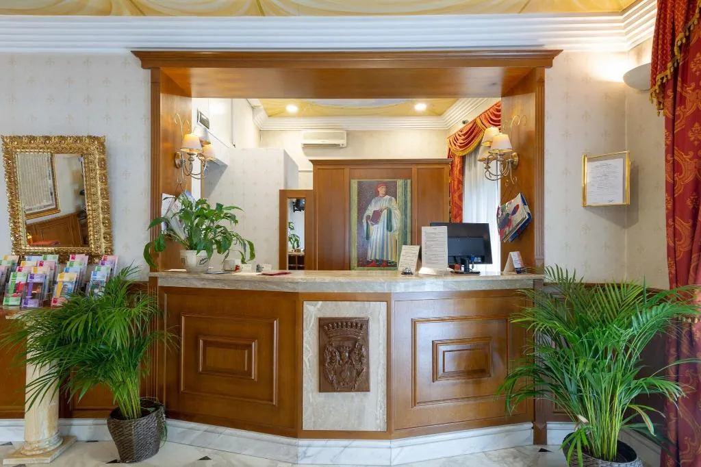 Lobby, Hotel Boccaccio, Florence