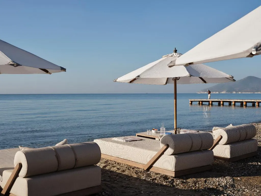 Beach, Doryssa seaside resort, Samos