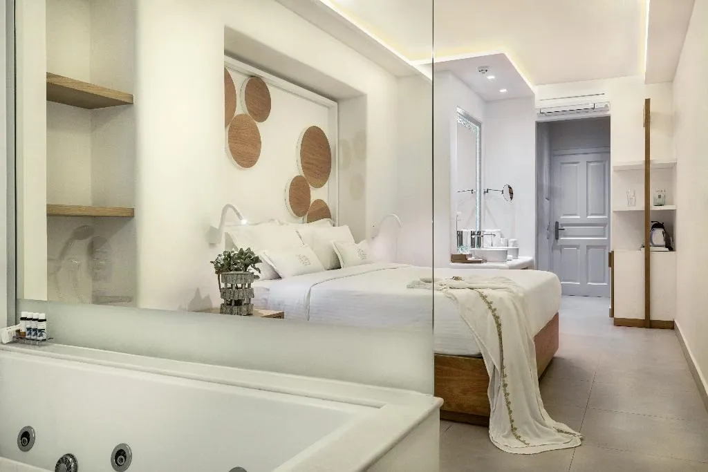 JUNIOR SUITE WITH PRIVATE POOL Room, Nissaki Boutique Hotel, Mykonos