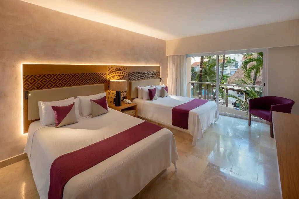 Room TWO QUEEN BEDS Room, Viva Azteca by Wyndham Trademark All Inclus Resort, Cancun Area