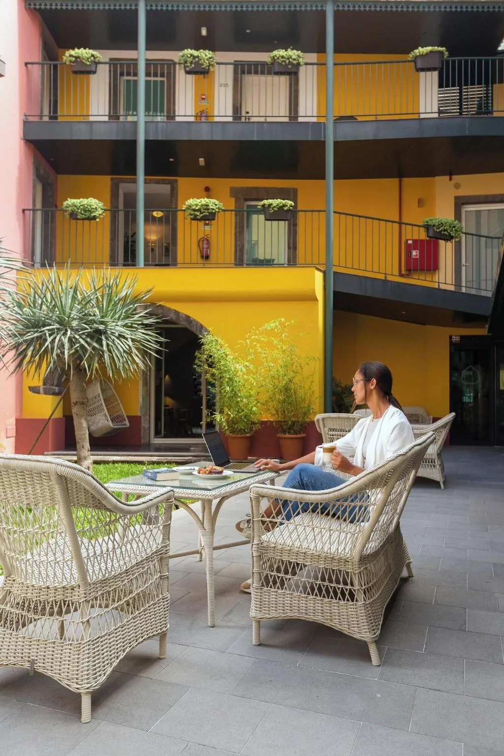 Terrace, Castanheiro Boutique Hotel, Madeira