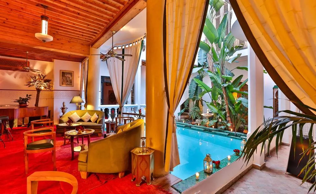 Lobby, Riad Moucharabieh, Marrakech